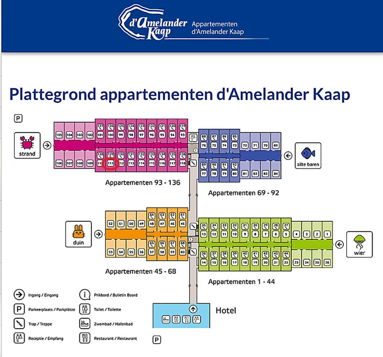Appartement Ut & Thus, Resort Amelander Kaap Холлум Экстерьер фото